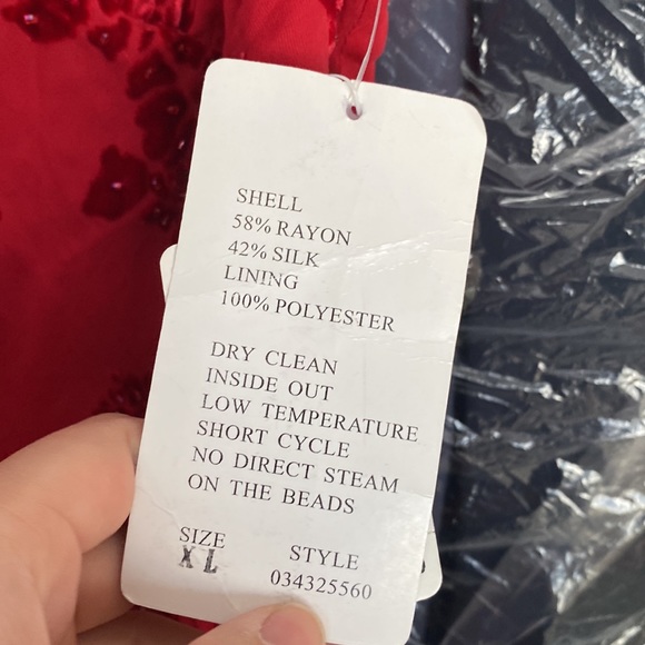 NWT Arianna Papell Vintage Red Shirt - Picture 3 of 4